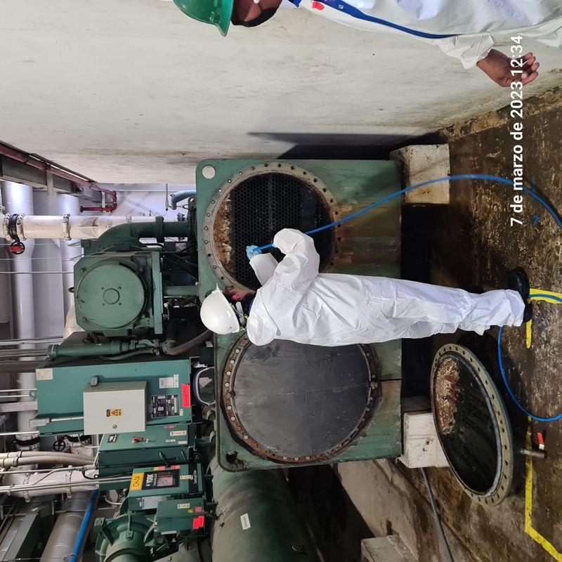 tratamiento agua limpieza maquina