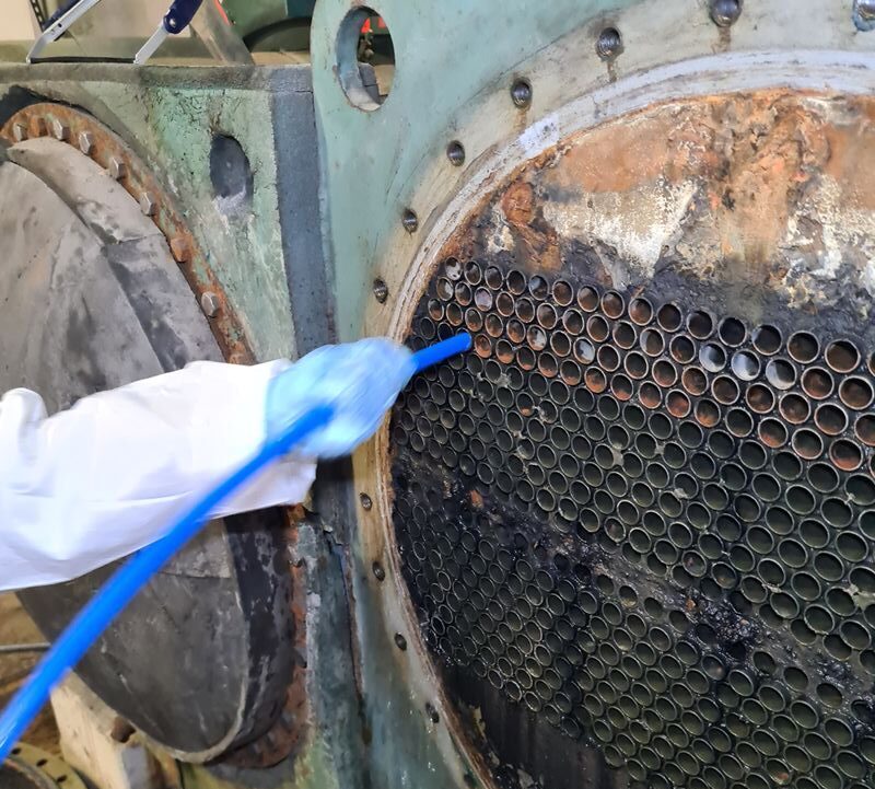 tratamiento agua limpieza maquina